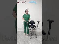 راهنمای عملیات چهارپایه زینی اسپلیت ارگونومیک AZ-ST08 | صندلی پزشکی قابل تنظیم برای دندانپزشکی و وتر