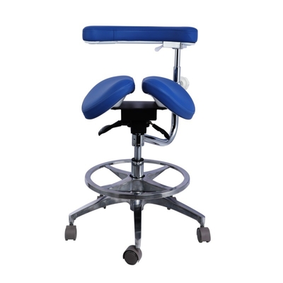 Luxury Design Dental Ajustable Assistant Chairs Micro Fiber Leather Dentist Saddle Stool