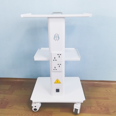 Stainless Steel Dental Clinic Trolley Cart Mobile Carts Unit With Build In Socket
