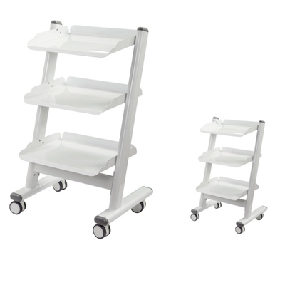 Dental Clinic 3 Layer Dental Trolley Hospital Mobile Instrument Cart With 4 Universal Wheels
