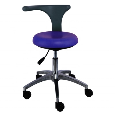 PU Leather 360 Degree Swivel Nurse Stool Light Weight Dentist Assistant Stool