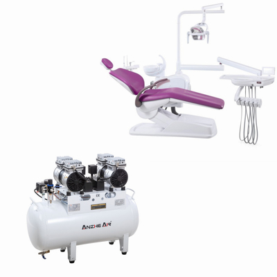 140L/Min Two Pump Head Oiless Air Compressor Factory Custom Dental Air Compressor