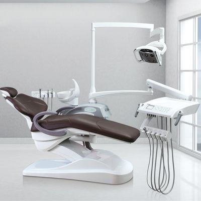 طراحی لوکس واحد دندانپزشکی با بالش نرم بزرگ صندلی دندانپزشکی چند رنگی با 9 حافظه