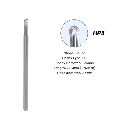 لابراتوار دندانپزشکی تُنگستین کربید برز 10pcs/Box دندانپزشکی گرد کربید برز برای پولیش