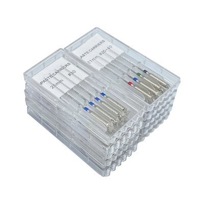 حمل کننده های خمیر دندان پرکننده های ریشه ای لنتولو 21 میلیمتر 25 میلیمتر 28 میلیمتر فایل های مختلف اندودونتیک