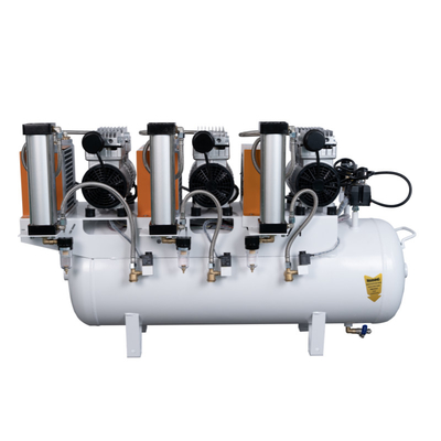 کمپرسور هوای دندانپزشکی 220 ولت، بدون آلودگی، بدون روغن، تجهیزات دندانپزشکی، کمپرسور هوای بی صدا با خشک کن