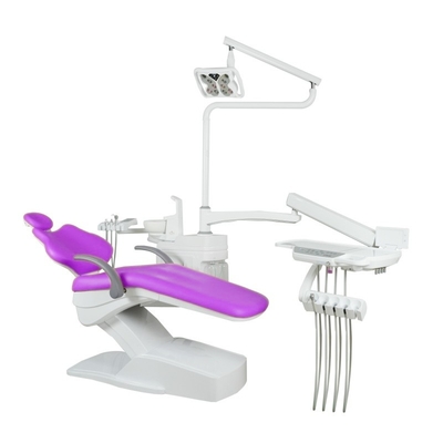 Professional Medical Devices Dental Treatment Equipment 220V Purple Cushion Dental Chair Unit