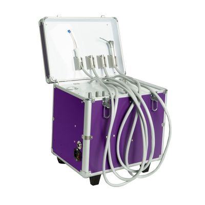 حیوانات خانگی مراقبت از دندان جعبه درمان قابل حمل کلینیک دندان واحد توربین با سیستم مکش کمپرسور هوا