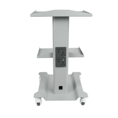 ترالی پزشکی بیمارستانی با 3 قفسه، سبد ابزار دندانپزشکی با طراحی رنگارنگ، مناسب برای سالن زیبایی، ترالی متحرک