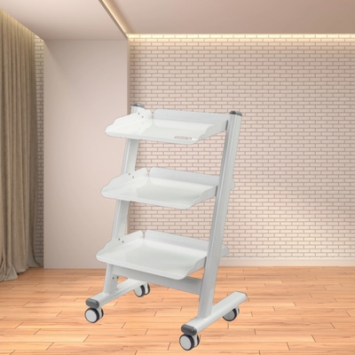 سبد ابزار کلینیک دندانپزشکی سبک وزن 3 لایه ماشین آلات دندانپزشکی فلزی با سوکت سبد ابزار پزشکی