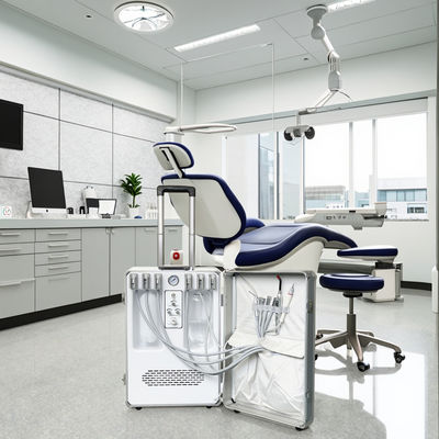 طراحی چمدان واحد دندانپزشکی قابل حمل واحد درمان دندانپزشکی قابل حمل همراه با کمپرسور ساخته شده