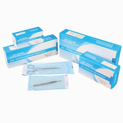 قیمت خوب Different Size Sterilization Pouch Bags Disposable Dental Self Seal Sterilization Pouch آنلاین