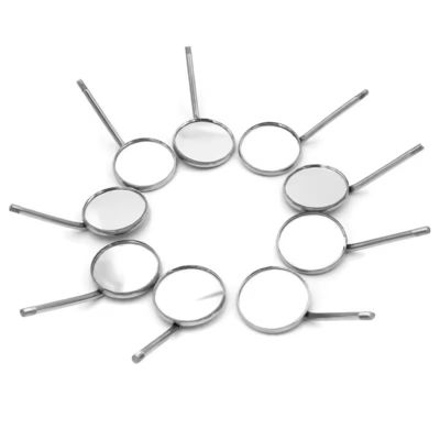 قیمت خوب آینه ساده ابزار دندانپزشکی ضد مه، منعکس کننده های دهانی استیل ضد زنگ، اتوکلاو پذیر، آینه دهانی دندانپزشکی آنلاین