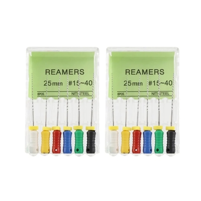 Quality Guaranteed Dental Files Hand Use 25mm #15-40 Stainless Steel Dental Reamers Files
