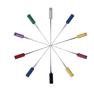 برش دندانی خار دار برای استفاده دستی برش عصب دندانی فایل های کانال ریشه دندانی فایل های چرخش دندانی اندودونتیک