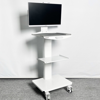 ترولی پرستاری سیار اسکنر دهانی، ترولی دندانپزشکی سیار با رنگ سفید، دارای پریز برق، ترولی آزمایشگاهی سیار چند منظوره