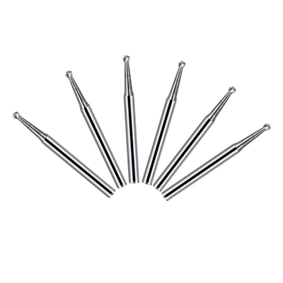 فرز کاربید تنگستن دندانپزشکی گرد چند سایز 2.35 میلی‌متری فرز کاربید مته‌های پولیش دندان با کیفیت بالا