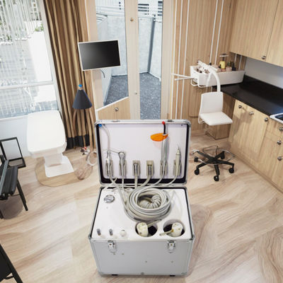 قیمت خوب واحد دندانپزشکی همراه با کمپرسور خاموش واحد توربین دندانپزشکی قابل حمل دانش آموزان دندانپزشکی تمرینات واحد درمان دندانپزشکی قابل حمل آنلاین