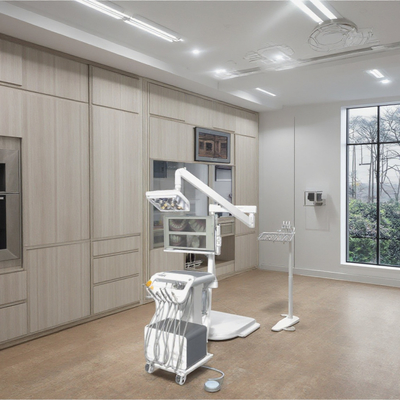 واحد دندانپزشکی پیشرفته با چراغ عملیاتی LED پروانه ای، کلینیک دندانپزشکی، چرخ دستی دندانپزشکی سیار، واحد دندانپزشکی پرتابل