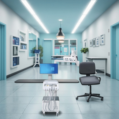 کارتن درمان دندانی کارخانه آنژ 550W کارتن دندانی همراه با چراغ LED روشنایی عملیاتی 220V ماشینچه دندانی قابل حمل