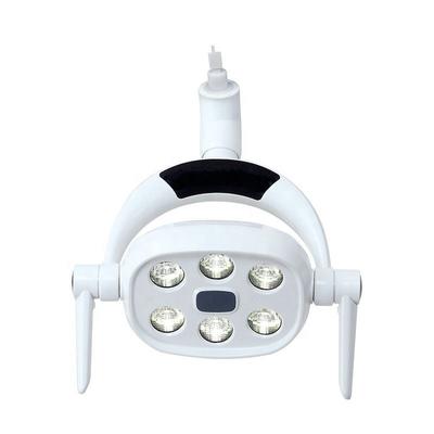 قیمت خوب چراغ القایی دندانپزشکی 6 LED برای واحد دندانپزشکی 9 وات، لامپ LED جراحی دهان قابل تنظیم، نوع سنسور، چراغ عملیاتی بدون سایه آنلاین