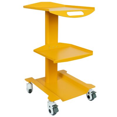 قیمت خوب کالسکه ابزار دندانپزشکی متحرک مستقیم کارخانه فولاد نورد سرد با دوام، ترولی چرخدار دندانپزشکی 3 لایه با چرخ های فولادی با دوام آنلاین