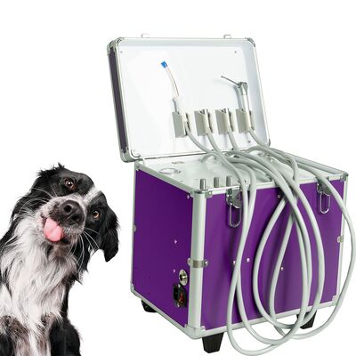 All-in-One Pet Dental Care System with Air Compressor, Handpiece Tubes & Strong Suction for Mobile Veterinary Clinics