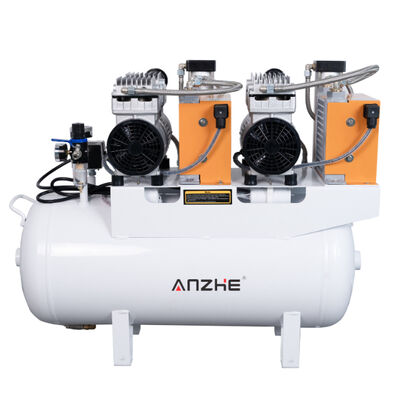 قیمت خوب کمپرسور هوا 60L دندانپزشکی با خشک کن 1700W پمپ هوا بدون روغن خاموش برای 4 صندلی دندانپزشکی کمپرسور هوا پزشکی آنلاین