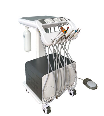 قیمت خوب 550 وات واحد دندانپزشکی متحرک با فشار 0.8 مگاپاسکال و نویز 38 دسی بل، کالسکه دندانپزشکی فشرده برای استفاده دامپزشکی آنلاین