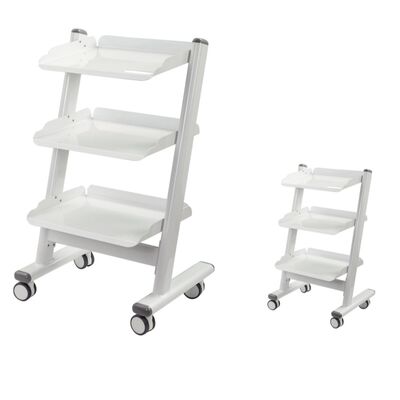 قیمت خوب 3 لایه ماشینی دندانپزشکی با سوکت برق داخلی و 4 چرخ جهانی برای کلینیک های دندانپزشکی آنلاین