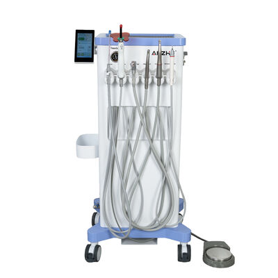 قیمت خوب واحد دندانپزشکی دامپزشکی قابل حمل با کمپرسور هوا بدون روغن 550W 10L مخزن ضد زنگ کم سر و صدا ایستگاه دندانپزشکی آنلاین