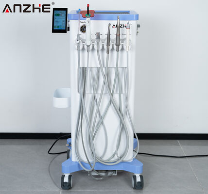 قیمت خوب واحد دندانپزشکی دامپزشکی قابل حمل با هندپیس میکرو موتور LED، اسکالر اولتراسونیک، نور کیورینگ، کمپرسور هوای بدون روغن، ترولی دندانپزشکی متحرک، تجهیزات دندانپزشکی برای کلینیک دامپزشکی آنلاین