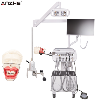قیمت خوب یونیت دندانپزشکی قابل حمل همراه با سر فانتوم شبیه‌سازی بی‌حسی، ایستگاه کاری آموزش دندانپزشکی و سیستم آموزش بی‌حسی موضعی برای دانشکده‌های دندانپزشکی آنلاین