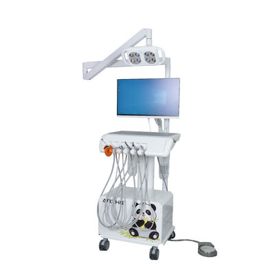 قیمت خوب یونیت دندانپزشکی دامپزشکی سیار با لامپ دندانپزشکی 8 LED، جرم‌گیر اولتراسونیک، کمپرسور هوا و ساکشن، تجهیزات دندانپزشکی حیوانات آنلاین