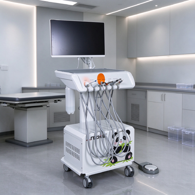 Portable Integrated Dental Trolley With HD Intraoral Camera And Touchscreen All In One Computer For Dental Clinic Training